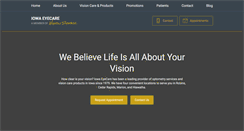 Desktop Screenshot of iowaeyecare.com